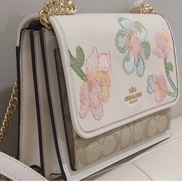 NWT Coach Klare crossbody | shoulder bag| Embroidery  signature canevas - Picture 12 of 12